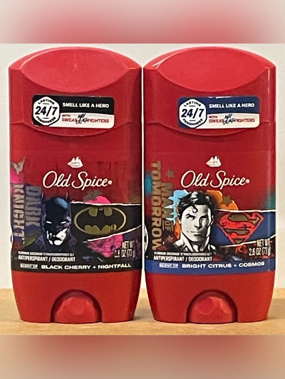 Old Spice Superman & Batman Antiperspirant/Deodorant Stick Duo